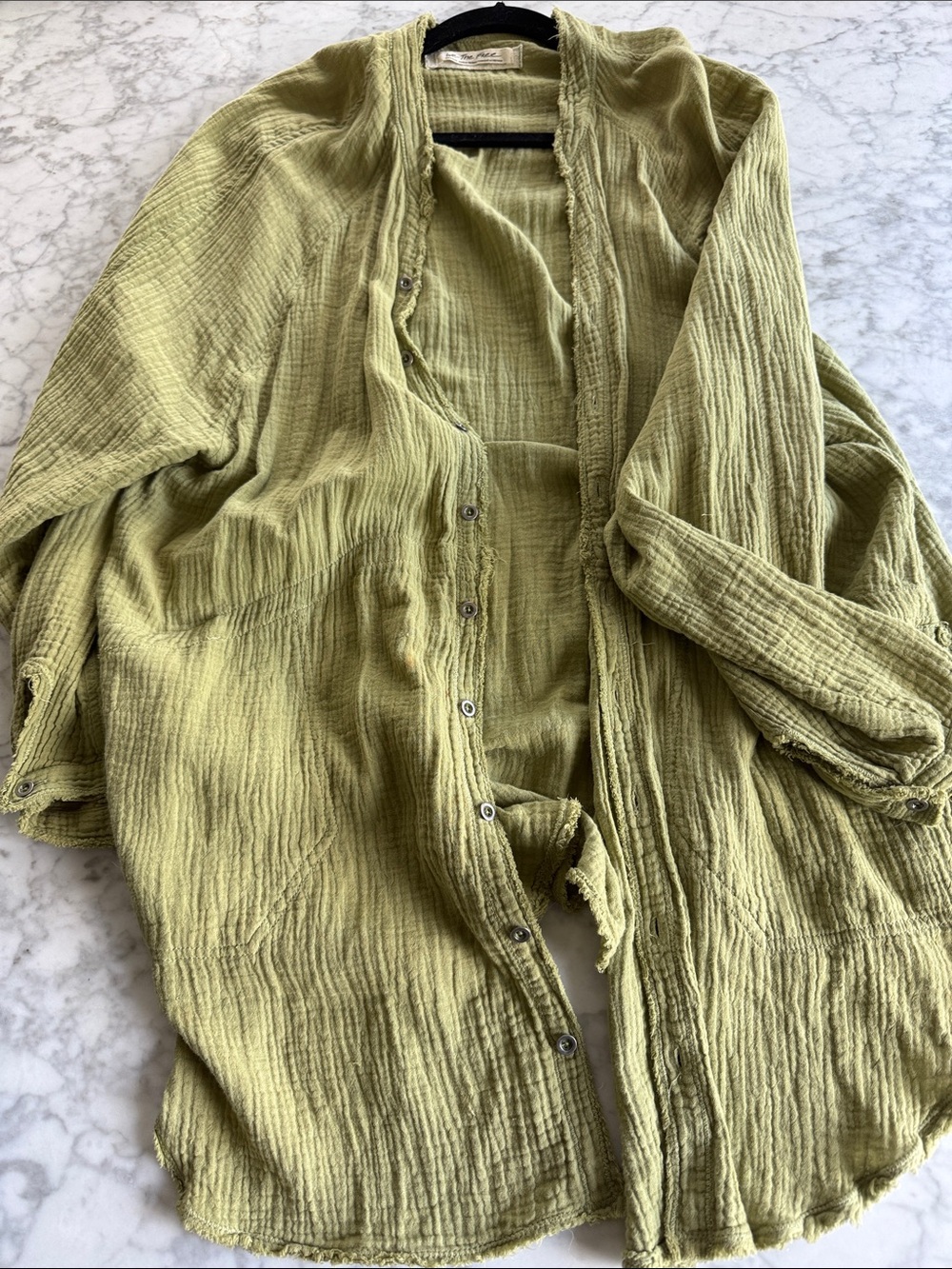We The Free Daydream Shirt in Olive Green
